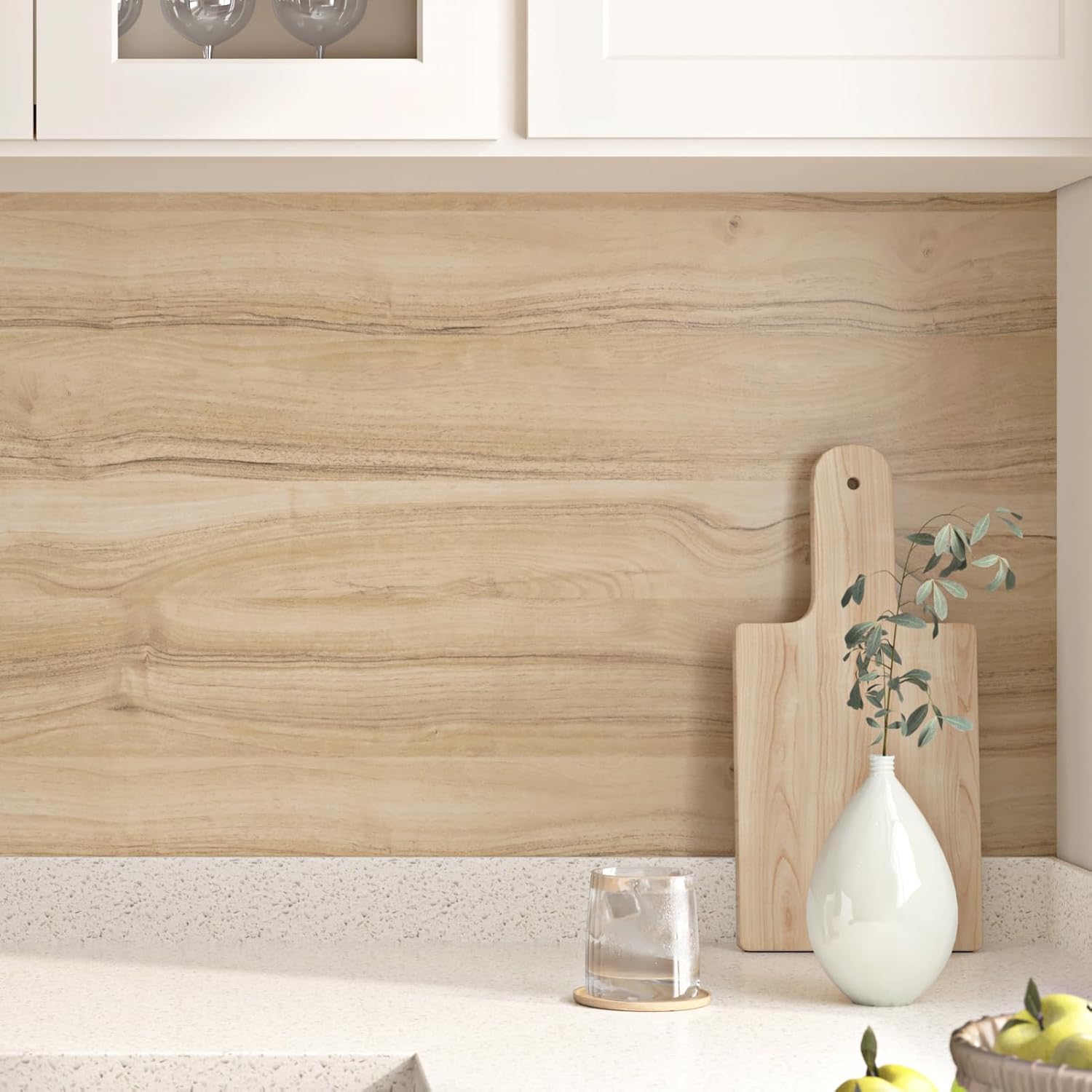 Light Wood Contact Paper for Desk Kitchen Cabinets Oak Wood Peel and Stick Wallpaper Waterproof Peel and Stick Countertops Removable Natural Wooden Wallpaper for Bedroom Bathroom 15.8" x 200"