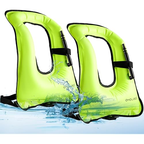 2 Pcs Safety Vest for Adults, Portable Swim Vest Jackets, Adjustable Kayaking Jackets Safety Vests for Swimming Surfing