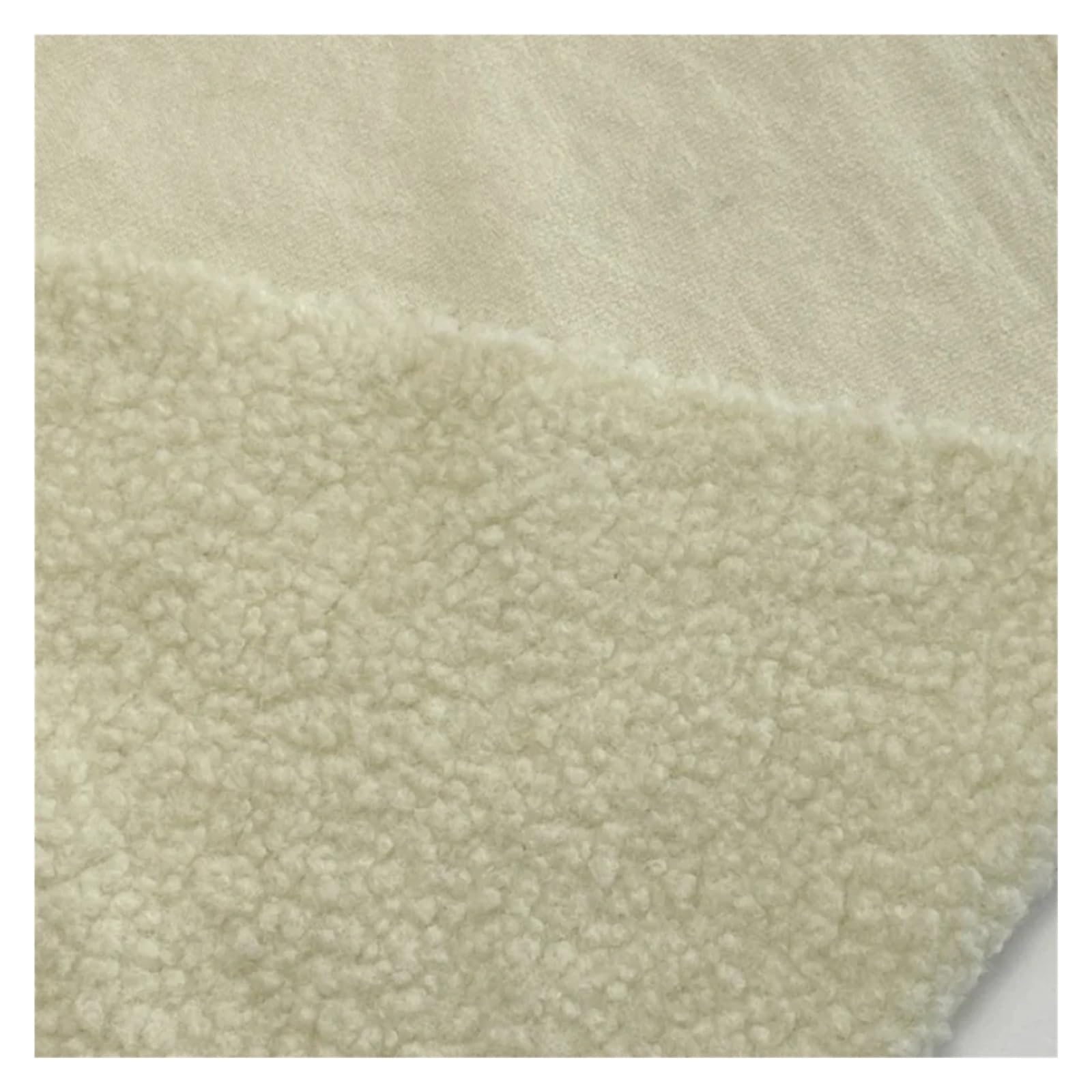 Tejido de forro polar de punto Tela polar de partículas pequeñas, pantalones Cachemira, telas for mantel, ropa hecha a mano, tela costura Diy(Khaki)
