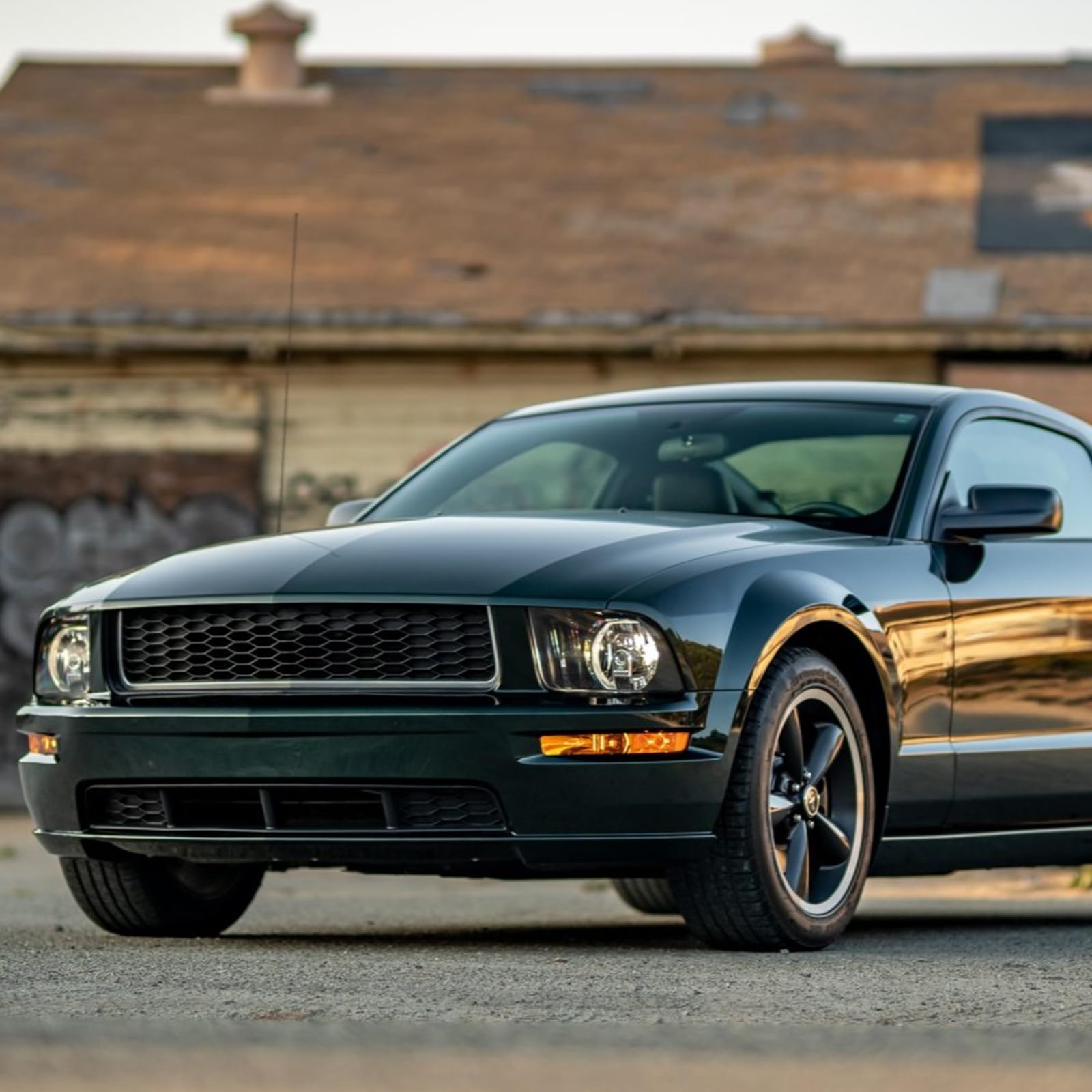 AS Headlight Assembly Compatible with Ford Mustang models 2005 2006 2007 2008 2009 with Black Housing Driver and Passenger Side