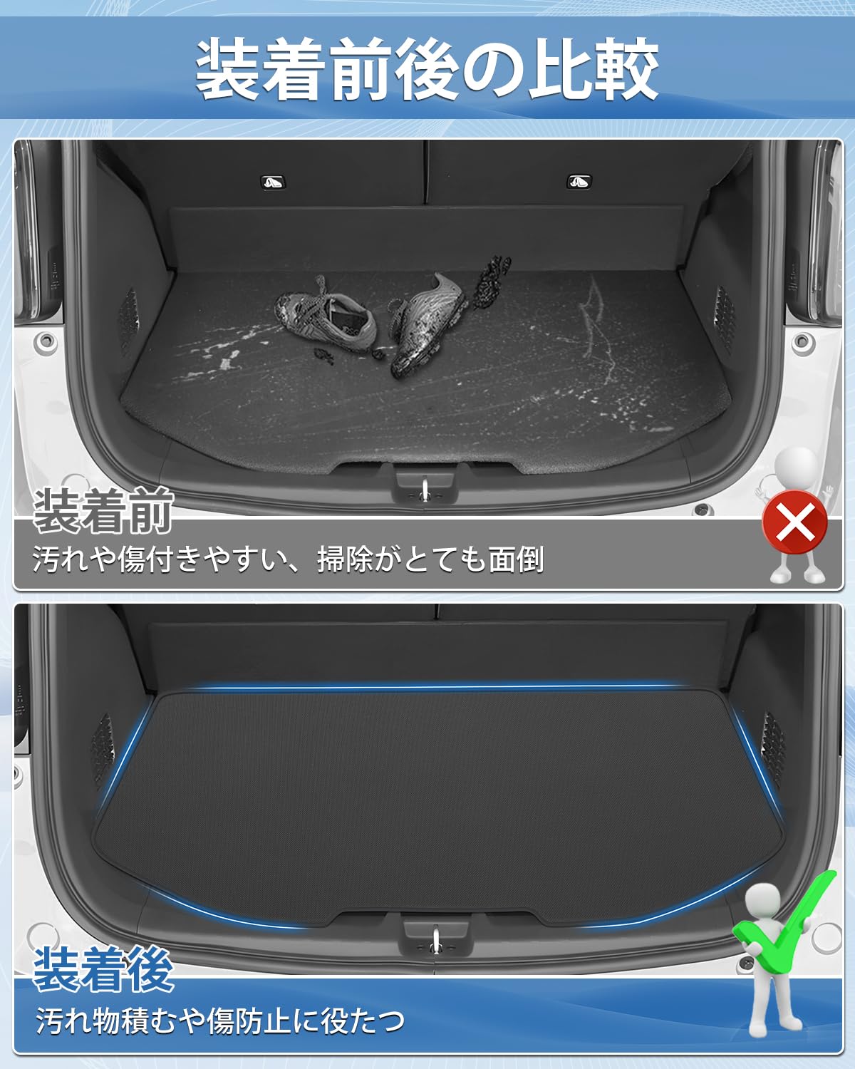 Amazon.co.jp: Mixsuper ホンダ N-ONE JG3 JG4 ラゲッジマット 2D 