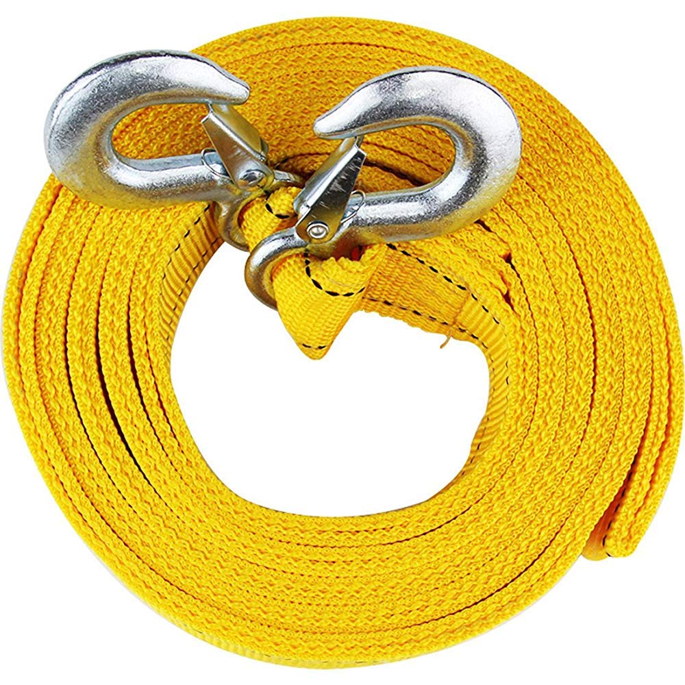 LSHCXHeavy Duty 6600 LB Capacity Tow Strap with Two Safety Hooks, 2inch x 13feet