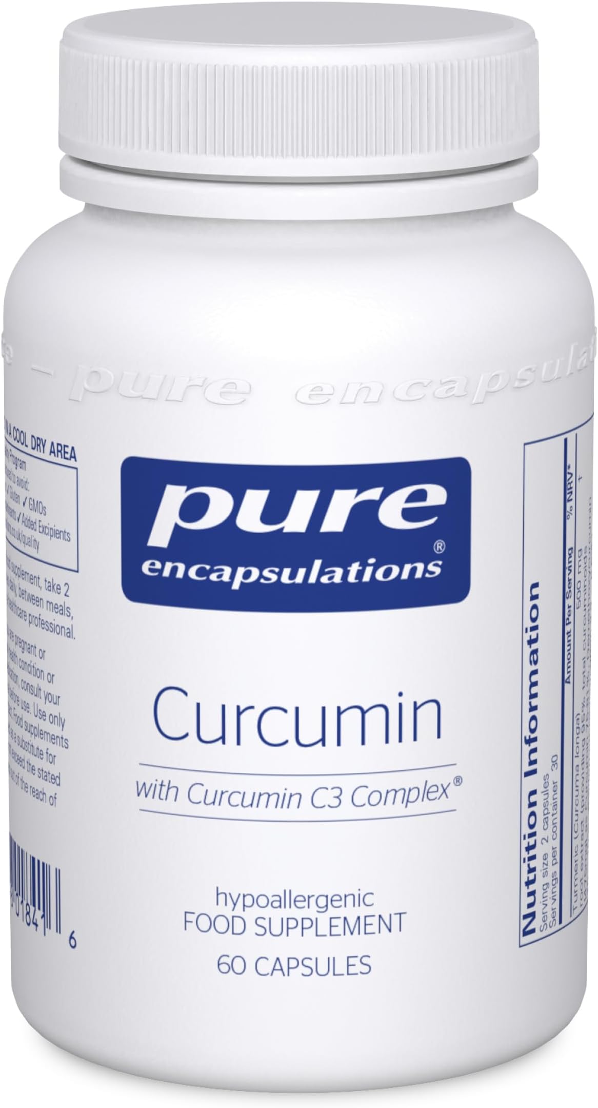Curcumin - High Potency Turmeric C3 Complex Supplement - 60 Capsules