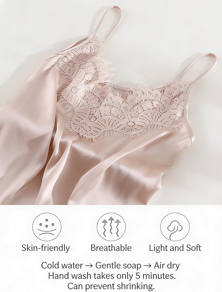 Silk Camisole Tops for Women Satin Cami Adjustable Strap Spaghetti
