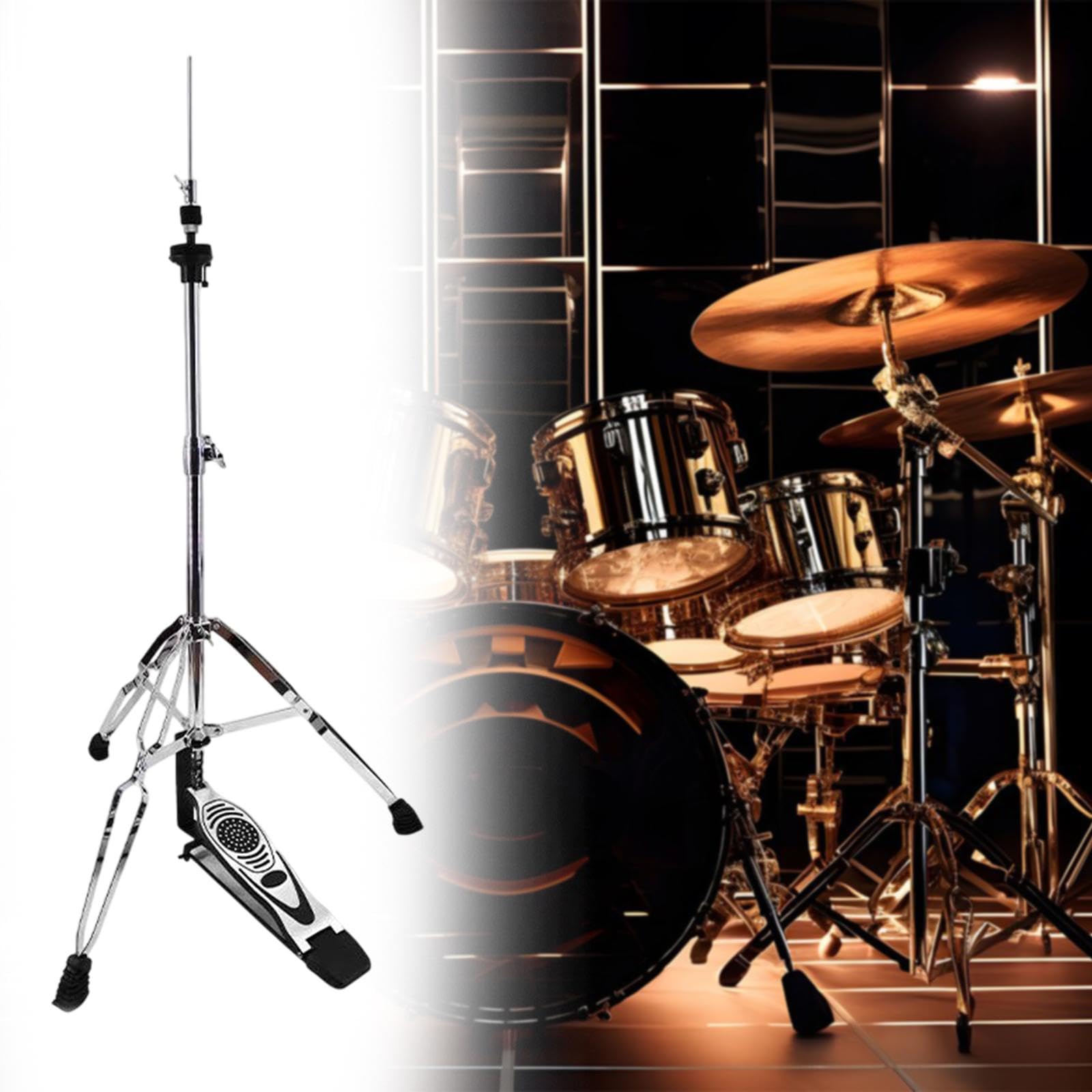 Generic Hi Hat Ständer, Beckenständer für Zubehör für Schlagzeuger Und Musikinstrumente