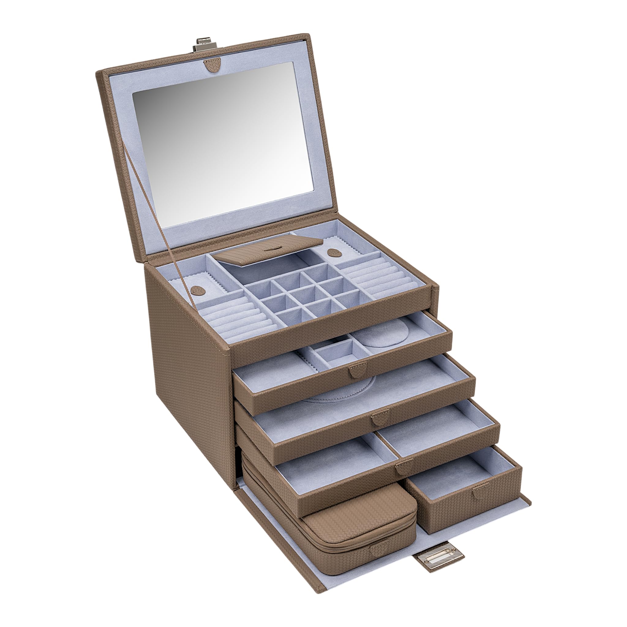 Windrose Szkatułka na biżuterię Corbello Jewelry case Mocca brązowa