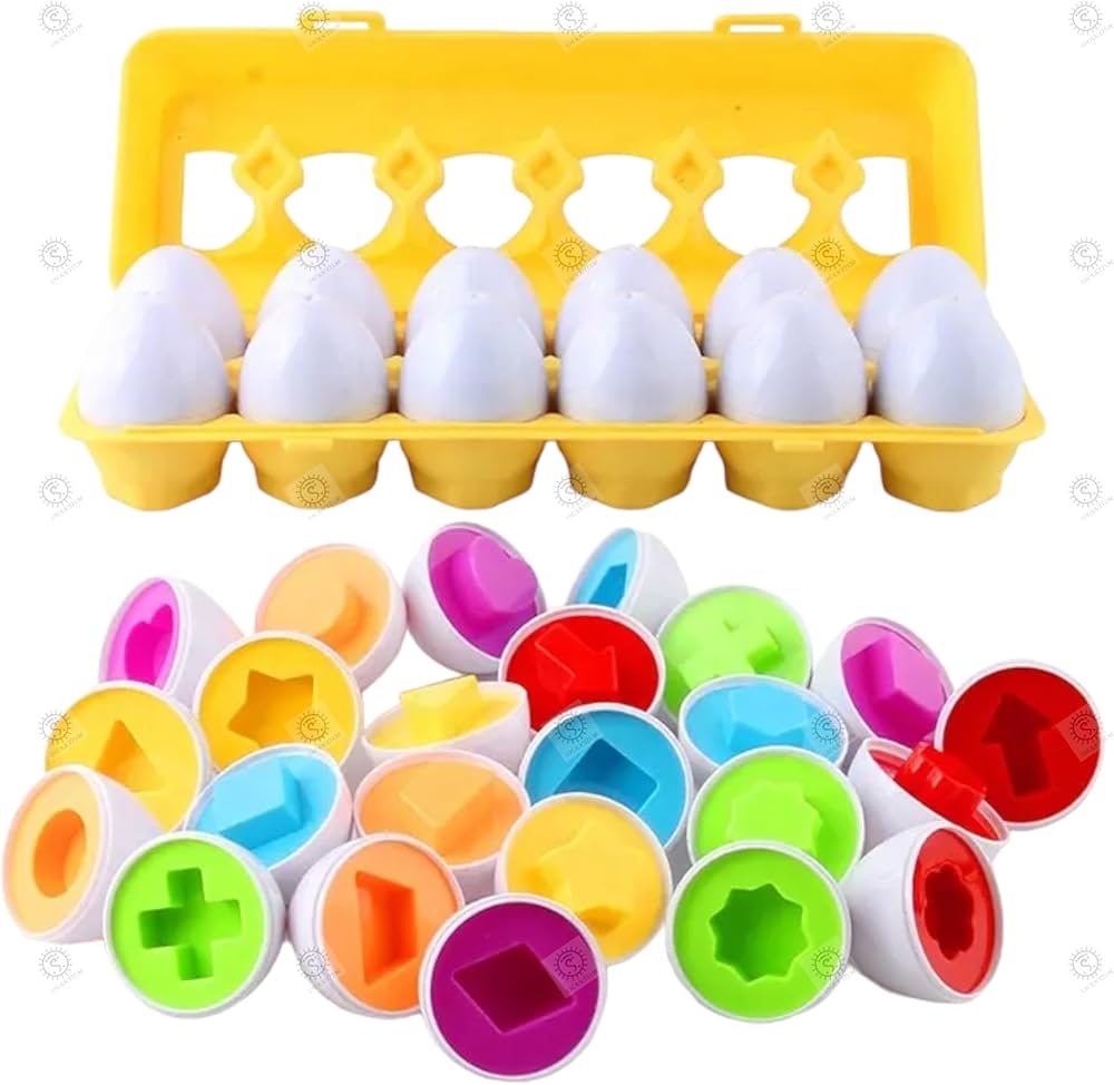 SHAKTISM Eggs Shapes Matching Puzzle Recognition Skills of Color