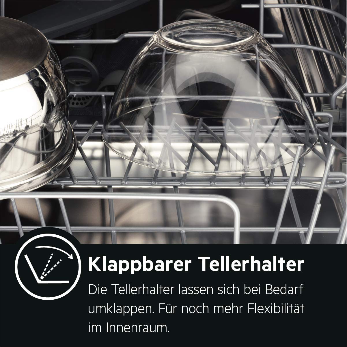 AEG FSE73407P Vollintegrierter-Geschirrspüler / 45cm / AirDry - perfekte Trocknungsergebnisse / D / energiesparend / Besteckkorb / QuickSelect Display / Startzeitvorwahl / Wasserstopp / extra leise