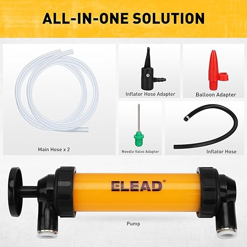 Miniatura 2 de Bomba de sifón de gas para gasolina, bomba de transferencia de líquido multiuso, bombas de sifón de líquido de aceite, herramienta de sifón de