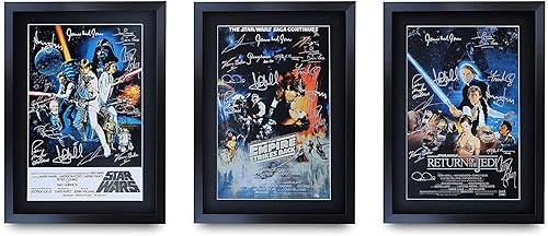 The Star Wars Trilogy Collection Mark Hamill 16 x 12 inch - Star Wars Gifts For Boyfriend