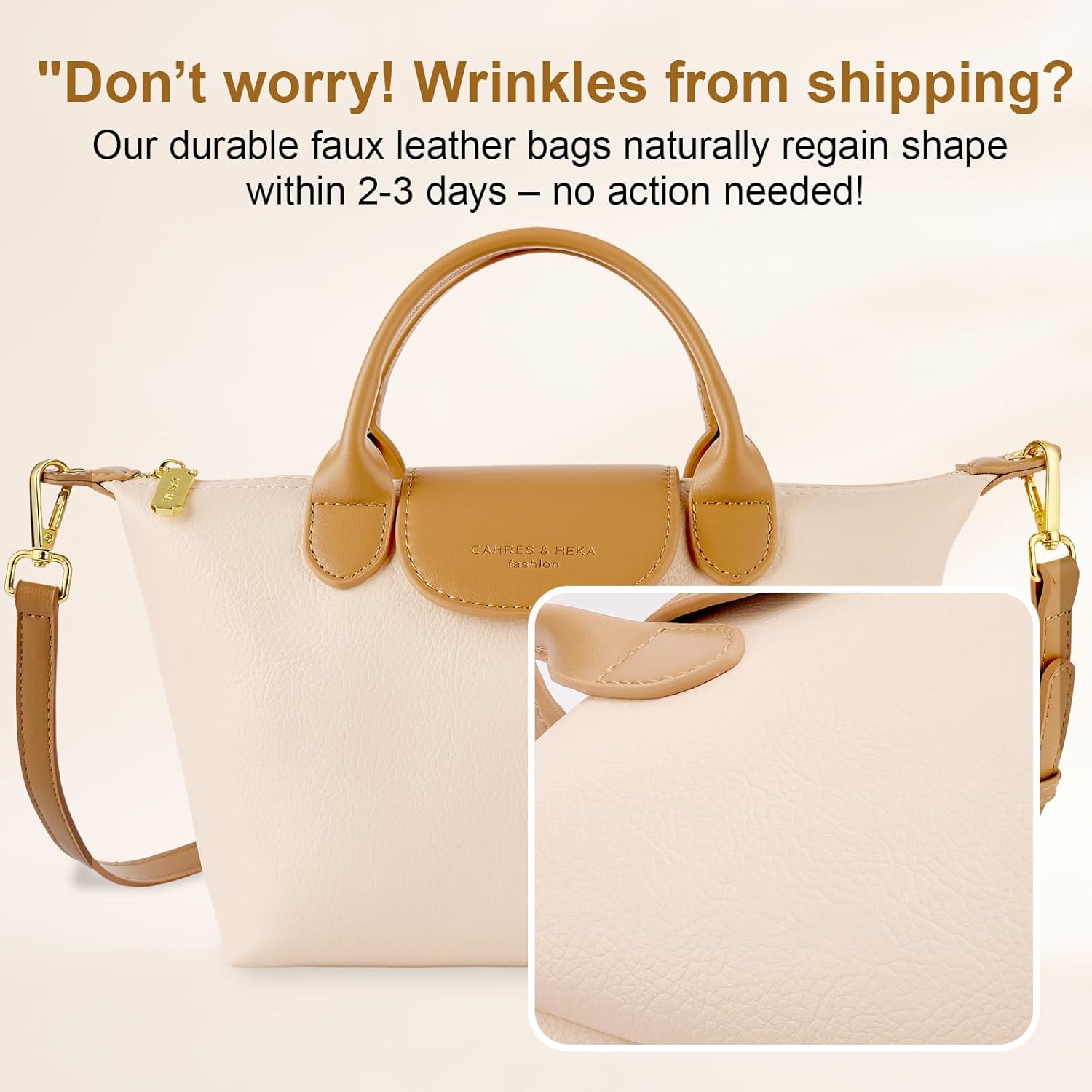 Leakkle Crossbody Bag for Women,Adjustable shoulder strap,Lightweight waterproof tote handle Purse for travel, work and daily use - Image 6