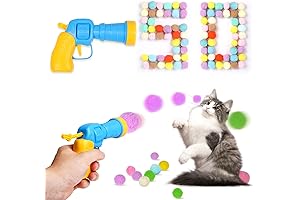 Cat Toy Balls with Launchers Set (1+50): Interactive Whisker Play!