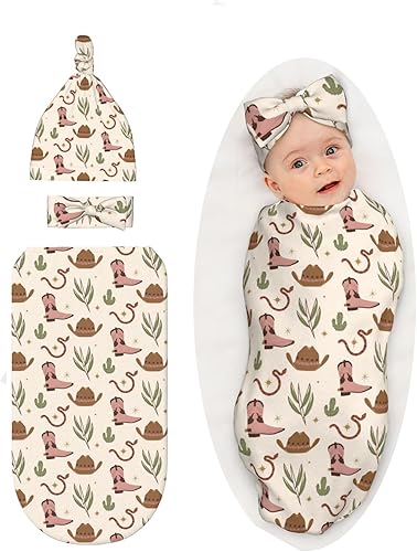 Miniatura 11 de Manta para envolver recién nacido con sombrero y lazo, saco de dormir suave, saco de envolver regalo para artículos de bebé de hongos, artículos de