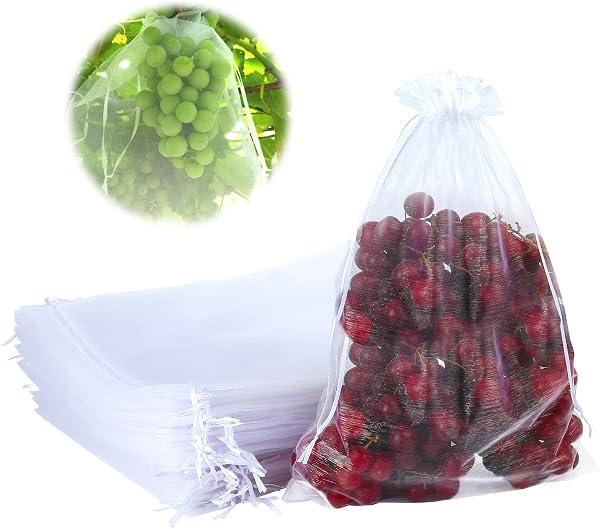 GWHOLE sacchetti organza 25 × 35 cm, 50 pezzi