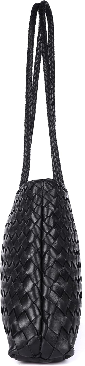 Handwoven Leather Tote Bag | Spacious & Lightweight Artisan | Handmade Woven Design | Perfect for Daily Use - Image 4