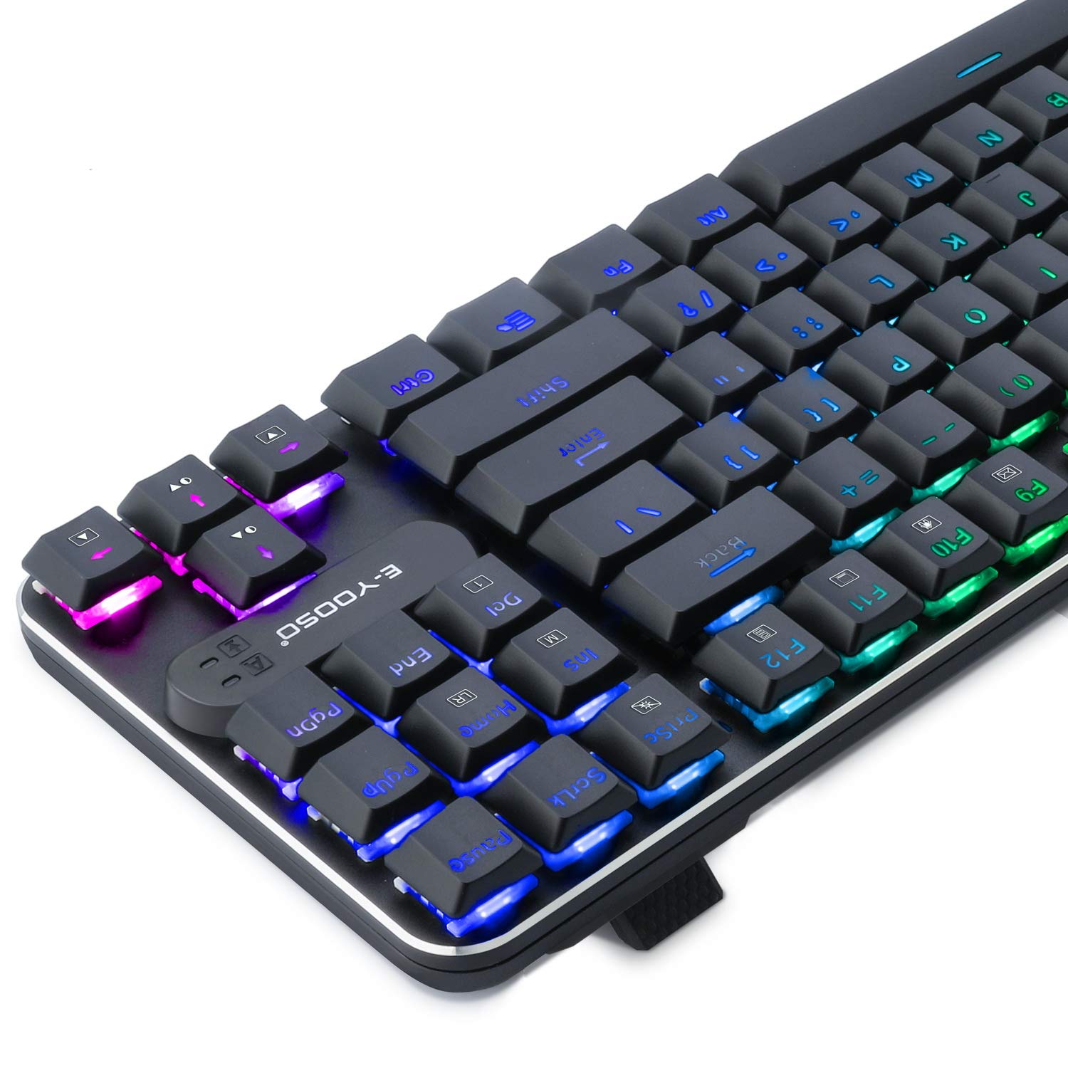 Z-66 RGB Teclado mecânico para jogos com painel de metal