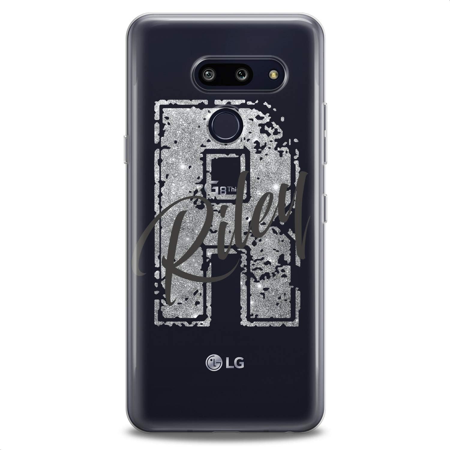 Case Replacement for LG G7 ThinkQ Fit Velvet G6 V60 5G V50 V40 V35 V30 Plus W30 Slim fit Phone Cutie Child Girls Flexible Silicone Print Monogram Black Design Name Cute Soft Clear Personalized image 5