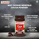 Weikfield Cocoa Powder 50g Jar | Low Fat Rich & Decadent Pure Cocoa Powder | Unsweetened Dark Cocoa for Baking, Desserts, Smoothies, Brownies, Hot Chocolate & Cakes gallery image