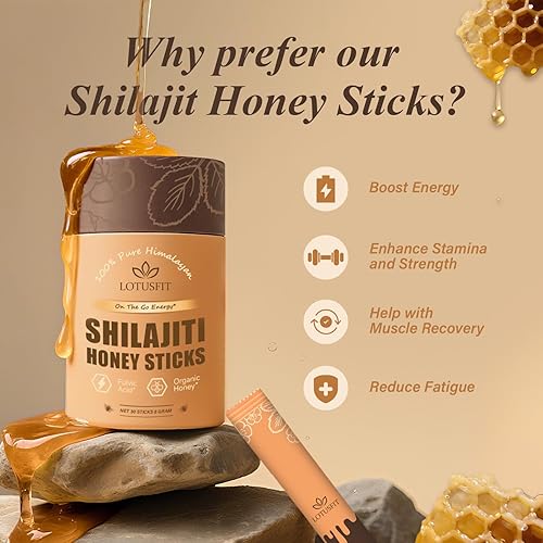 Miniatura 4 de Shilajit puro del Himalaya  Palitos de miel Shilajit  Más de 85 minerales traza, aumenta la energía, mejora la inmunidad, shilajit para hombres, 30