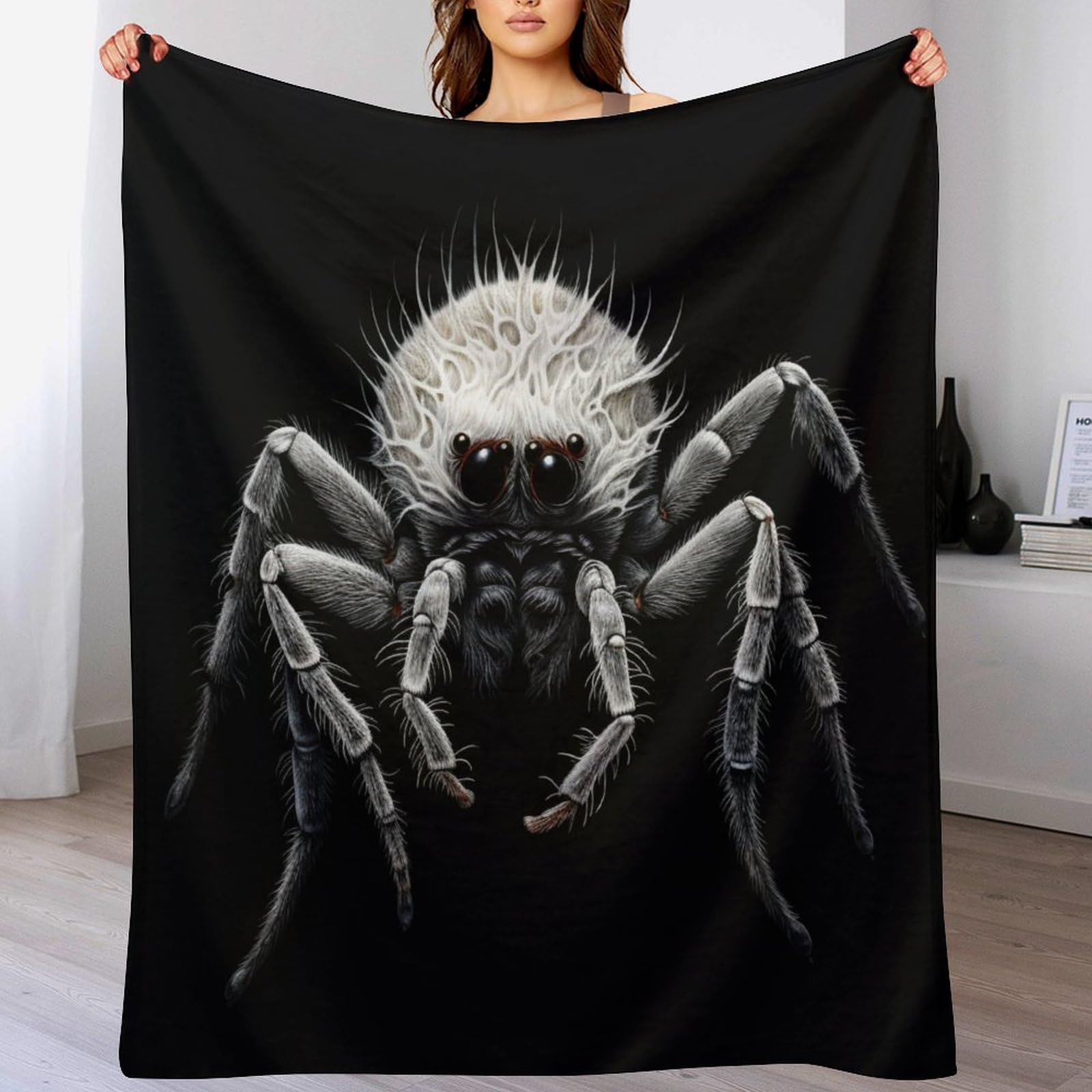 Couverture motif d'araignée flannel couverture canapé housse chaise