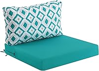 Vista 15 de idee-home Cojines impermeables para asiento de exteriores, para muebles de patio, cojines de repuesto para asiento profundo Hampton Bay