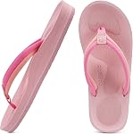 COFACE Flip Flops for Women with Arch Support Comfortable Woman Beach Thong Sandals Lightweight Orthopedic Womens Flip-Flop