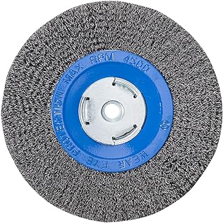 183020 - 8" x 3/4" x 2", 1/2", 5/8" Crimped Wire Wheel, .014 Carbon Steel Wire