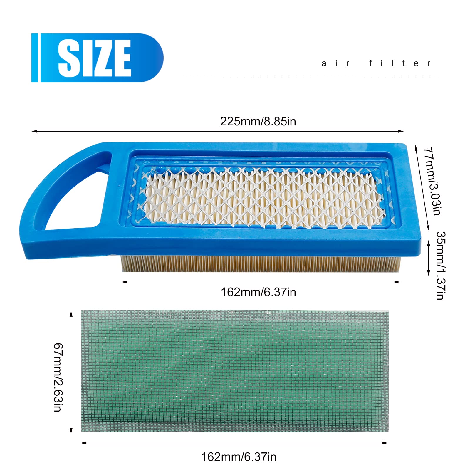 Kit De Filtre à Air De Rechange Pour Tondeuses à Gazon 698083 697153