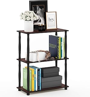 Furinno Turn-N-Tube 3-Tier Compact Multipurpose Shelf Display Rack with ...