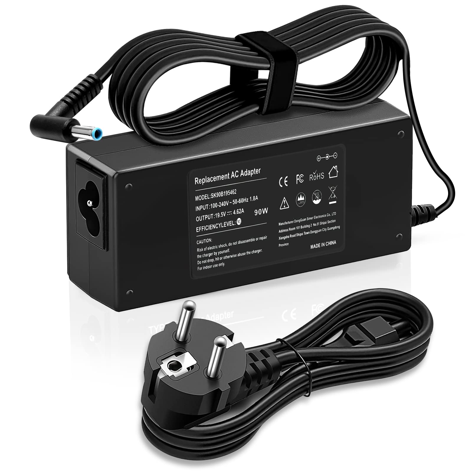 19.5 V 4.62A 90W Dizüstü Adaptör HP PPP014l-s PA-1900-18h2 HP ProBook G3 G4 G5 G6 G7 Serisi 430 440 450 455 470 640 645 655 EliteBook G3 G4 G5