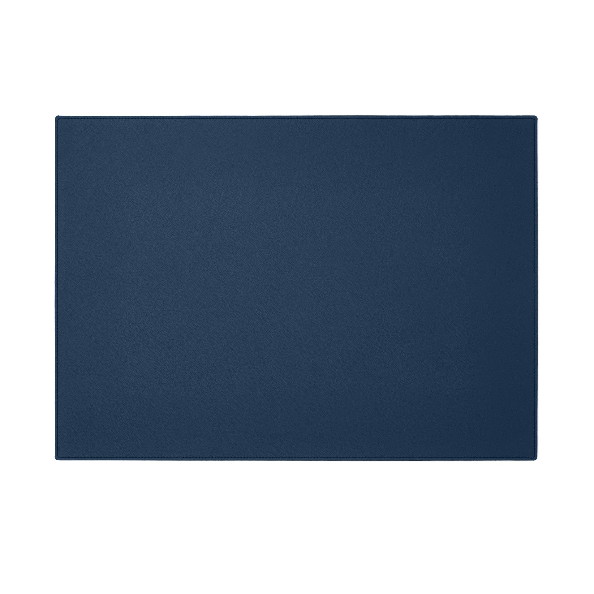Eglooh - Palladio - Desk Mat for Office Made of Fine Real Leather Blue - Desk Pad cm 50x35 - Large Mouse Pad with Handmade Stitchings and Non-Slip Bottom - Made in Italy — image 1