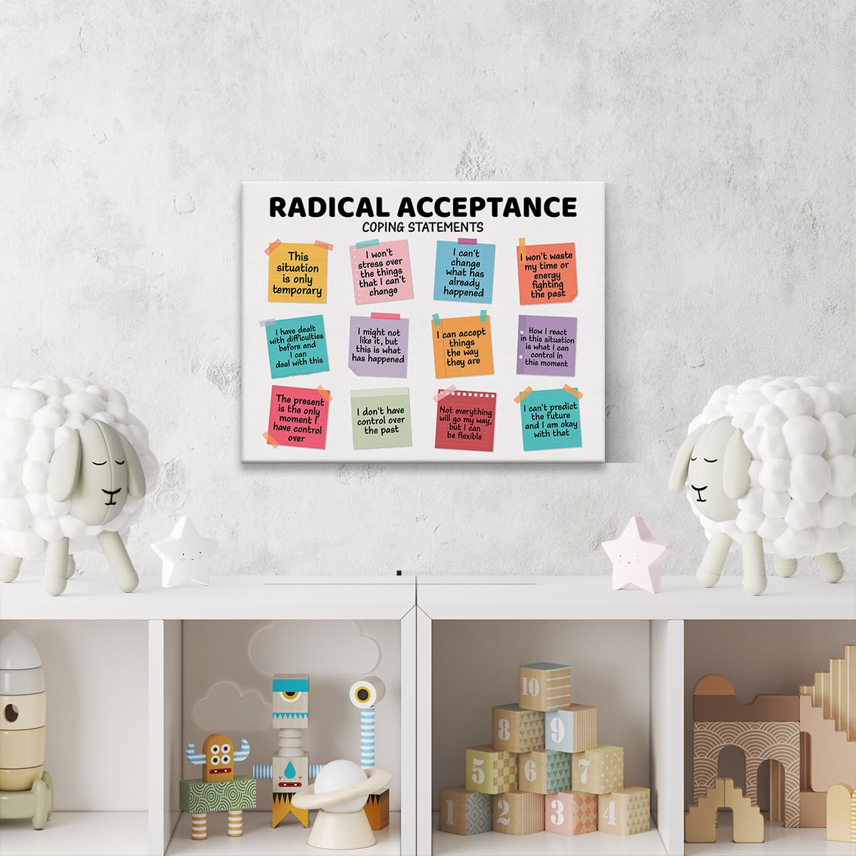 Motivations Poster 'It's Okay To Be Yourself' - Affirmation Wanddekoration Für Büro & Zuhause