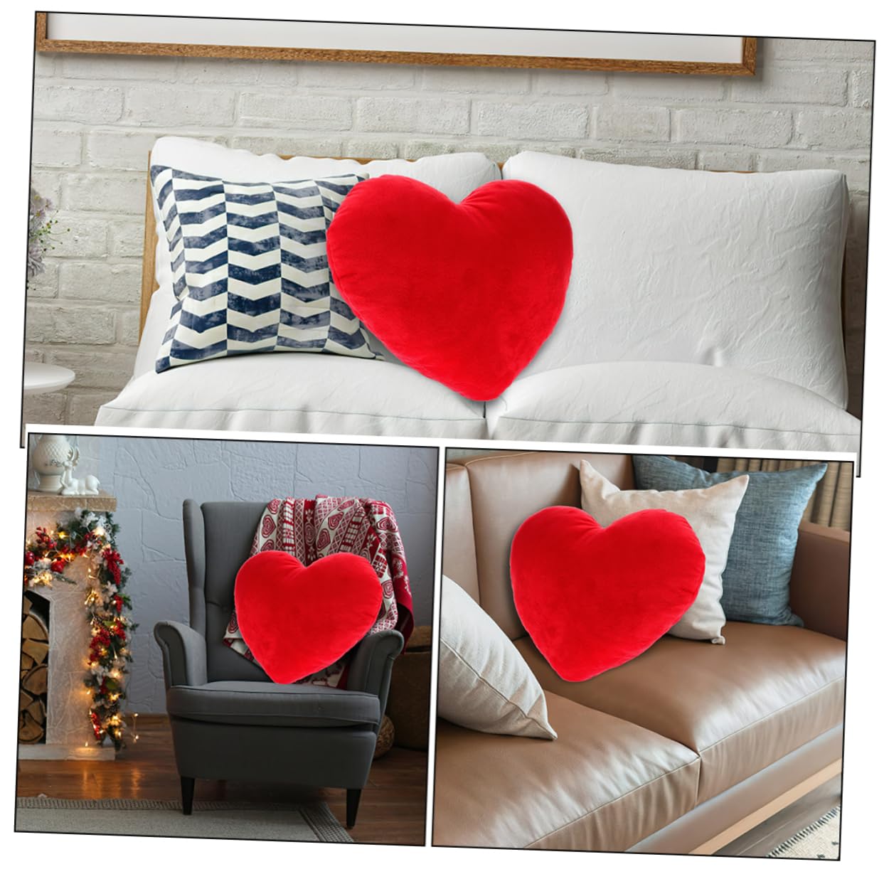 Zerodeko Multi-Function Pillow Cartoon Heart Throw Pillow Decorative Bed Pillow Plush Pillow for Home Decor