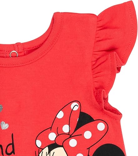 Miniatura 7 de Disney Minnie Mouse Winnie the Pooh Nightmare Before Christmas - Mameluco y sombrero de sol para niñas recién nacidas hasta bebés