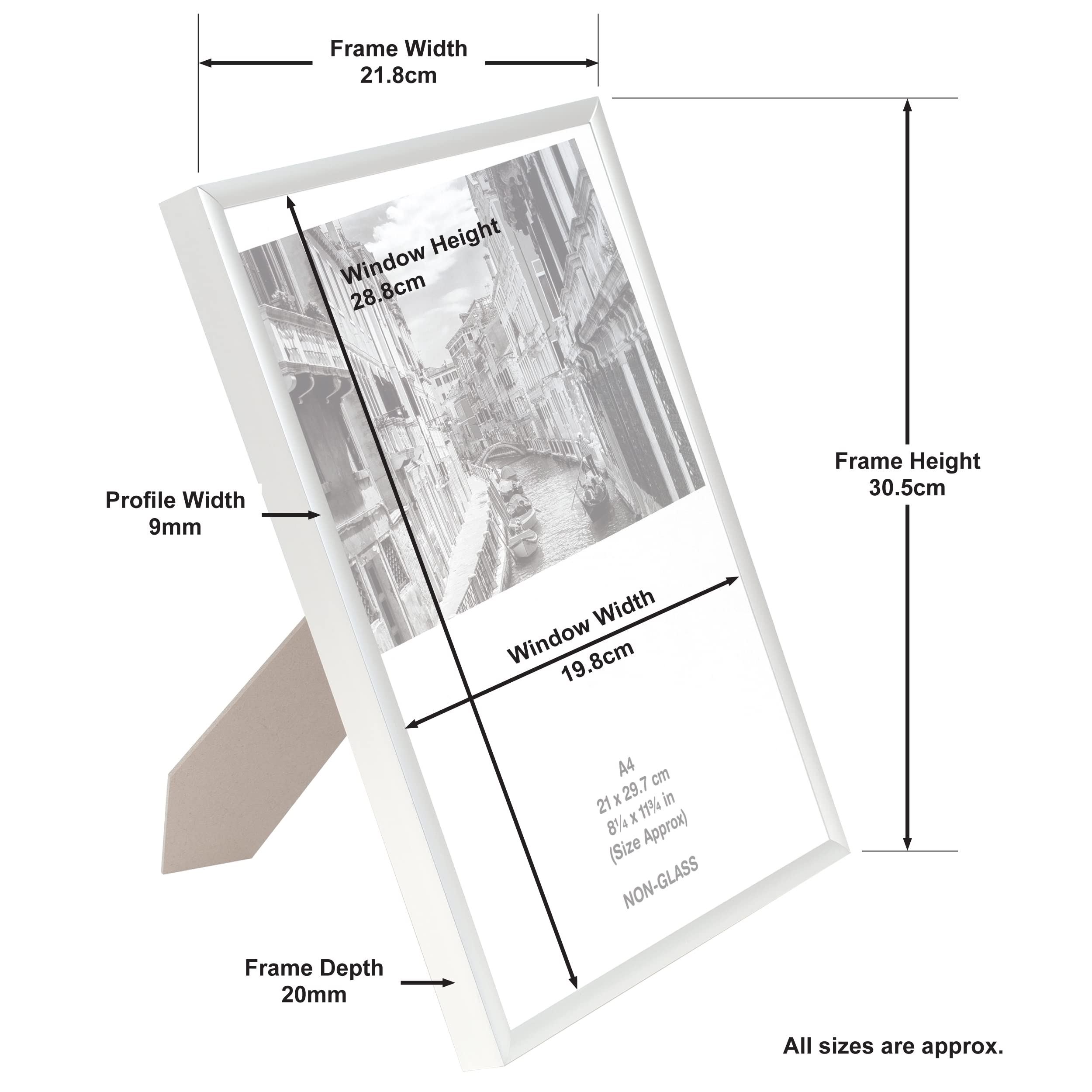 Hampton Frames The Photo Album Company PAAFA4B Certificate 1, Silver