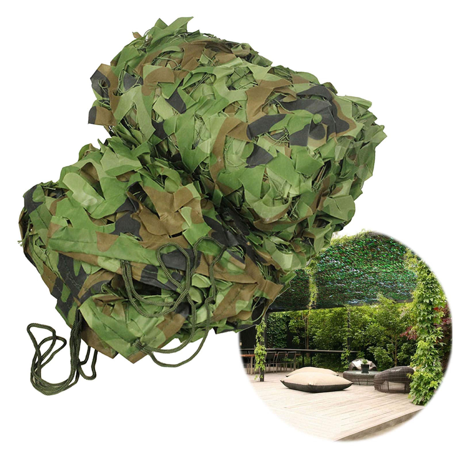Oudini 1.5*2M/4.9*6.5Ft Army Camo Net, Camouflage Neting, Sunscreen Nets For Garden Hunting Blind Shooting/1.5 * 2M/4.9 * 6.5Ft