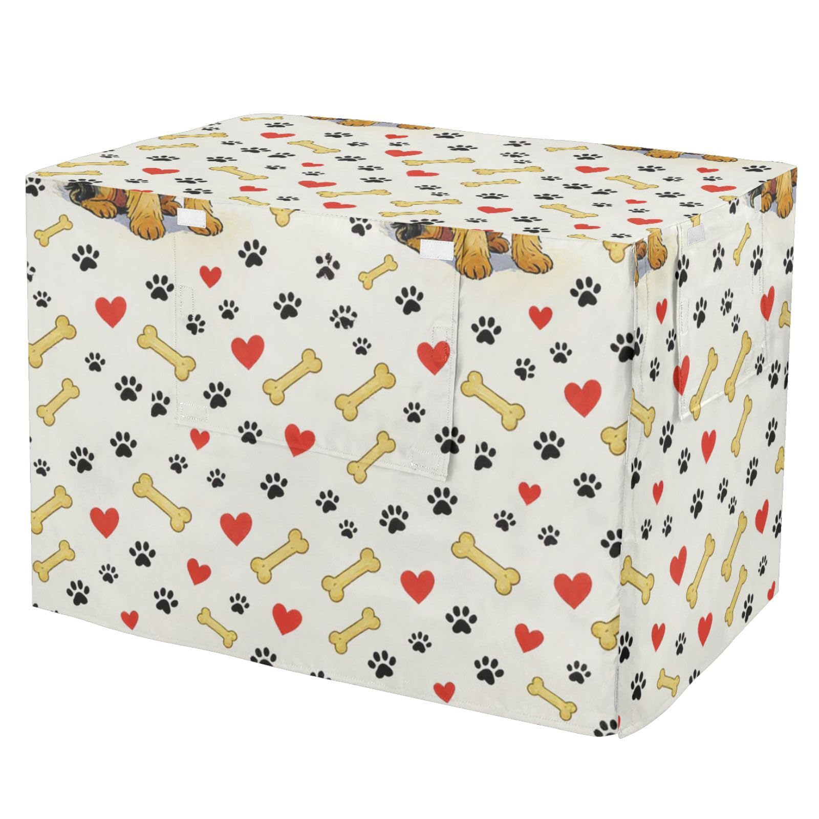 Housse de cage pour chien anti-rayures au design yorkshire et finitions premium