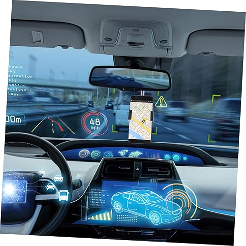 Miniatura 8 de IMIKEYA 6 soportes para teléfono de automóvil, soporte para espejo retrovisor para teléfono móvil, soporte para teléfono celular para coche, soporte