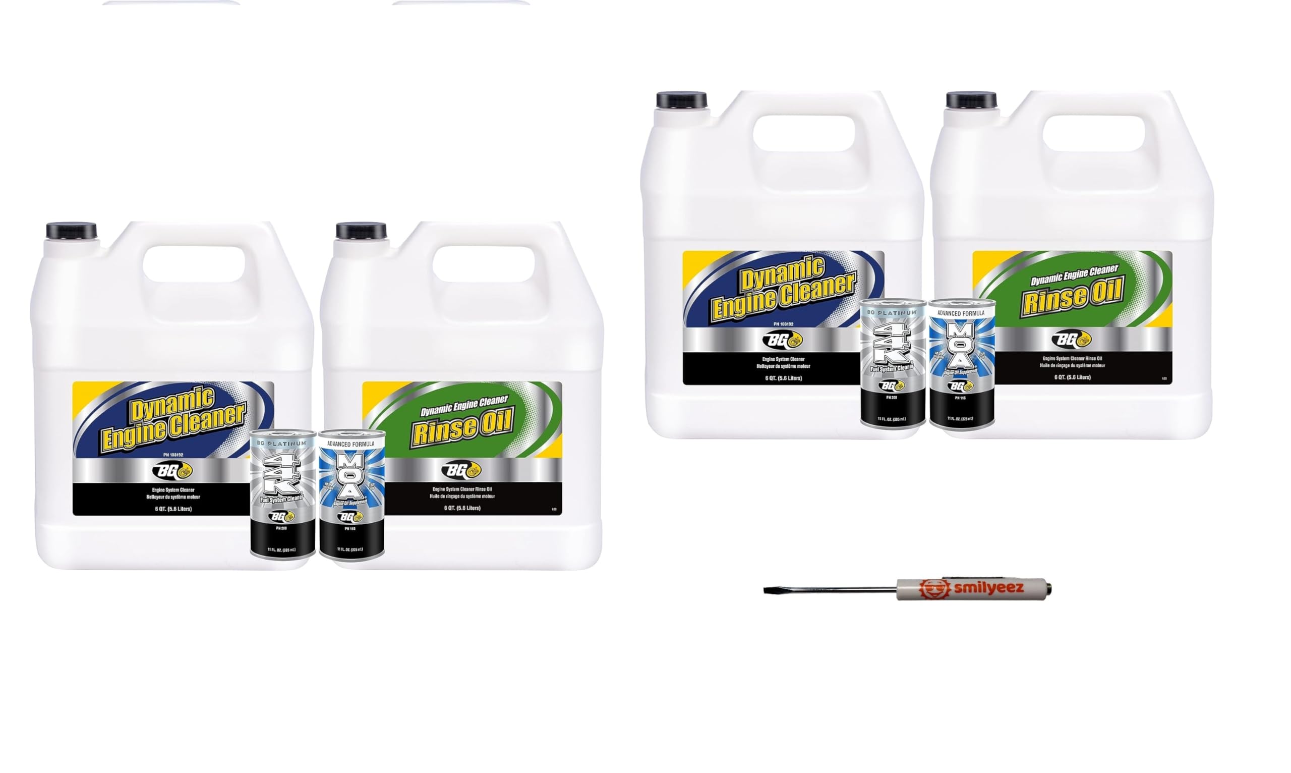 Smilyeez Listing for BG Dynamic Engine Restoration Service Kit (2 Kits) with Dual-Action Cleaning System PN 103192, PE04-N1GA, 115, and 208 with a Pocket Screwdriver