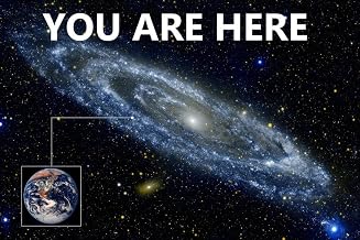 Poster Foundry You Are Here Galaxy Retro Solar System Human Earth Location in Outer Space Universe Constellation Walls Hubble Prints Planets Thick Paper Print Wall Art 12x8