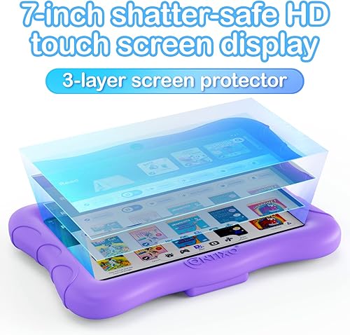 Miniatura 7 de Contixo Tableta para niños de 7 pulgadas, tableta Android V9A de 32 GB para edades de 3 a 7 años, controles parentales, 50 libros de cuentos de