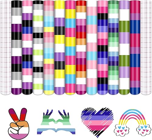 Miniatura 9 de Tintnut Vinilo permanente con patrón de mapa retro, 10 hojas de 12 x 10 pulgadas, vinilo adhesivo permanente de estilo retro para máquina de cortar,