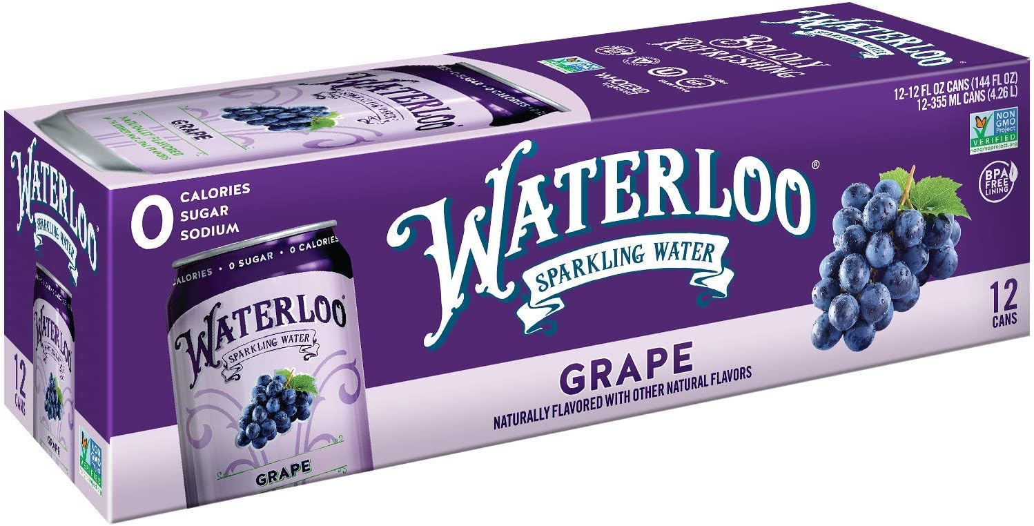 Waterloo Sparkling WaterGrape 144FO