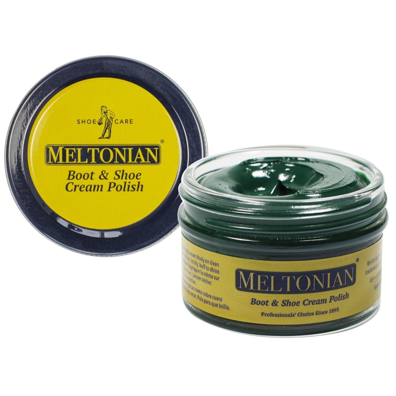 Cream Shoe Polish, Boot Polish, Leather Shoe Polish Oil Based with Beeswax, Restores and Protects, Over 60 Colors