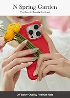 Vista 10 de ohora - Tiras de uñas de gel semicuradas (N Silver Chrome), blancas, metálicas, para cualquier lámpara de uñas UV/LED, larga duración, con 2