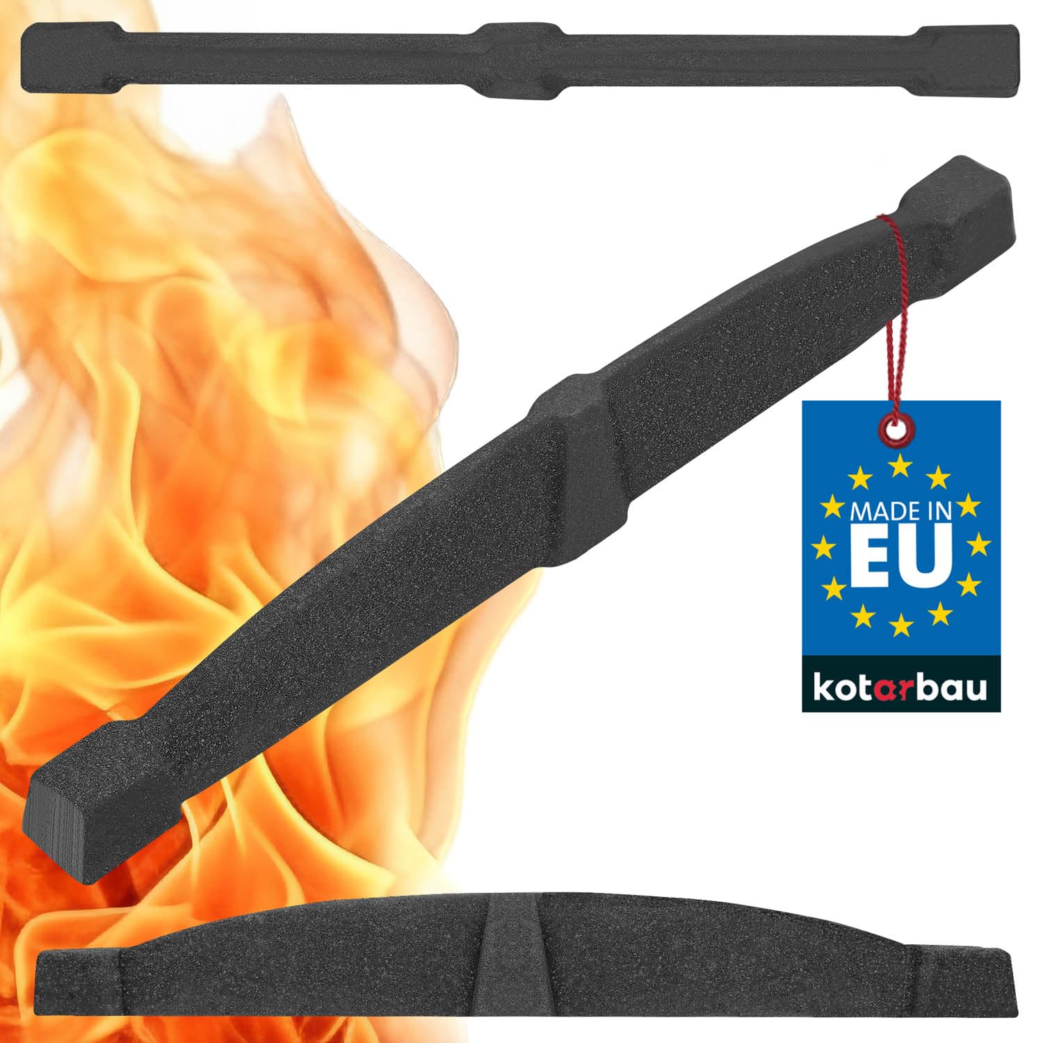 KOTARBAU Chimney Grate 320 mm Single Grate Ash Grate Table Grate Replacement Parts Accessories Cast Iron Grate Oven Rack Square Corner Grate Cast Iron