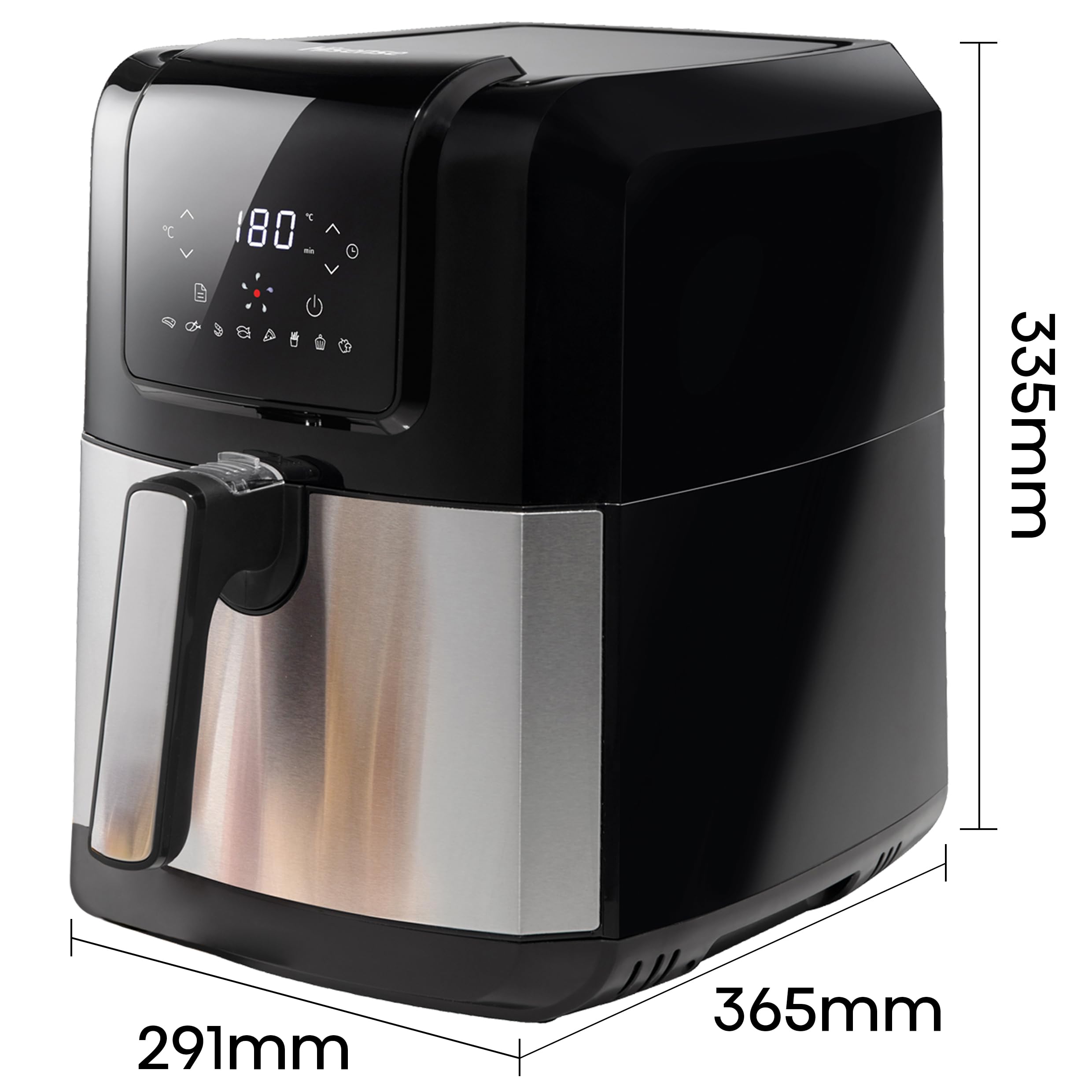 Freidora sin Aceite Hisense H06AFBS1S3 Negro 1700 W 5 L