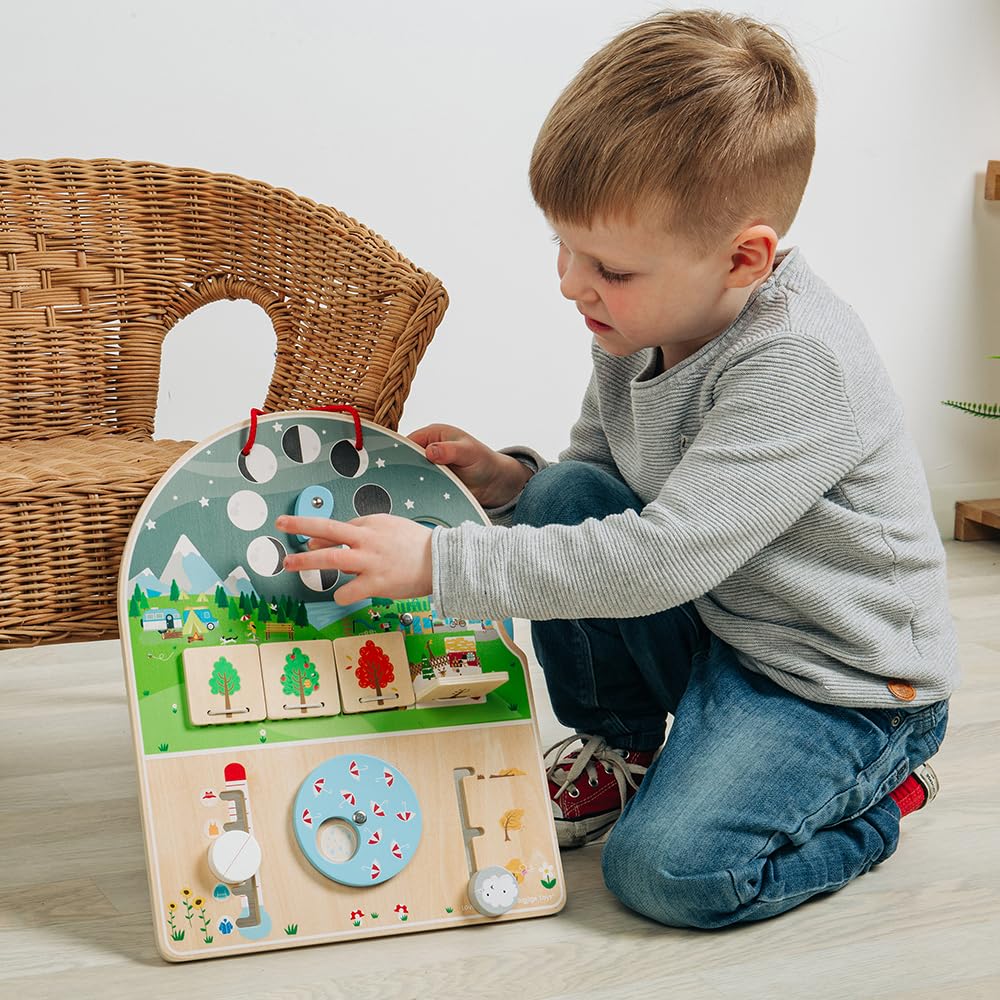 Bigjigs Toys Holz Wettertafel, visuelles & interaktives Wetterdiagramm