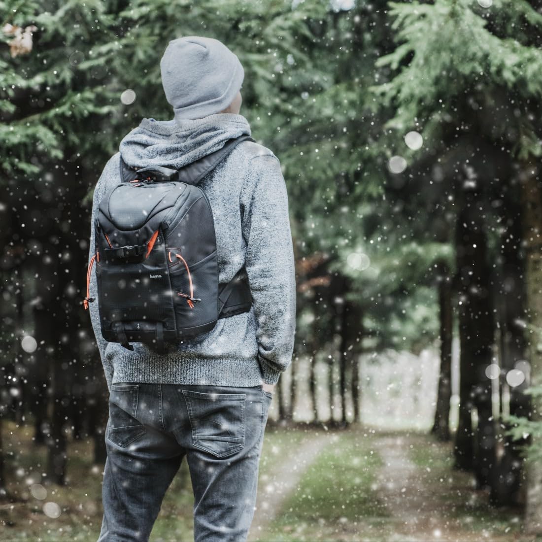 Hama Profitour 240 plecak na aparat fotograficzny, 2 profesjonalne lustrzanki cyfrowe, z uchwytem na baterie, obiektywami, akcesoriami (dostęp za pomocą tylnej części, szybki dostęp, plecak