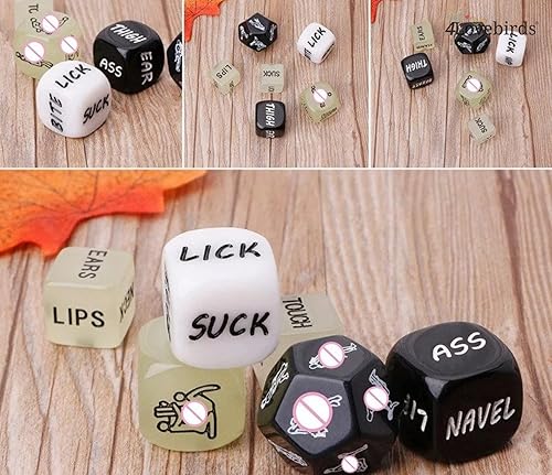 Miniatura 4 de 4Lovebirds - Juegos de dados sexuales, dados con posiciones sexuales, diversión en el dormitorio, dados traviesos sexuales para parejas, juego de